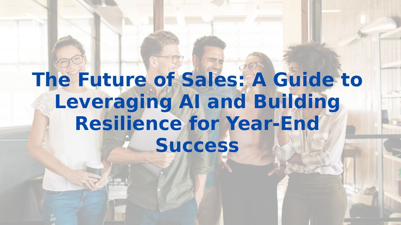 The Future of Sales: A Guide to Leveraging AI and Building Resilience for Year-End Success