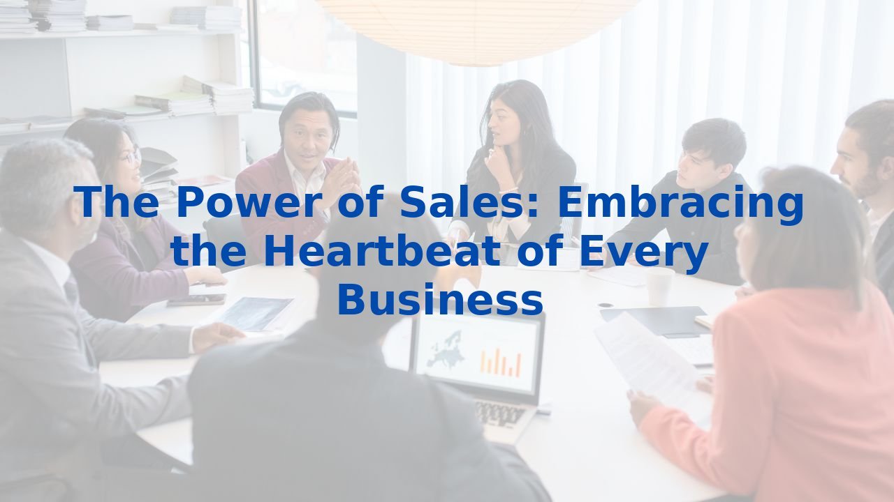 The Power of Sales: Embracing the Heartbeat of Every Business