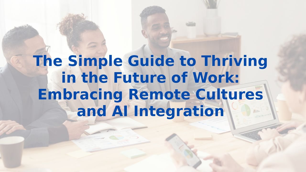 The Simple Guide to Thriving in the Future of Work: Embracing Remote Cultures and AI Integration