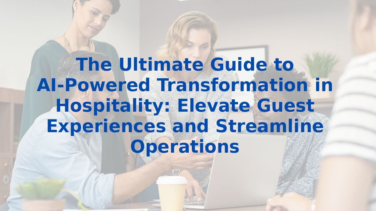 The Ultimate Guide to AI-Powered Transformation in Hospitality: Elevate Guest Experiences and Streamline Operations