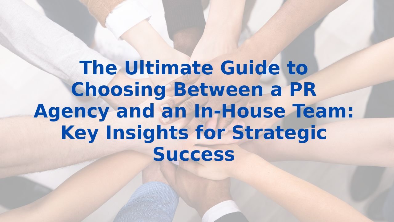 The Ultimate Guide to Choosing Between a PR Agency and an In-House Team: Key Insights for Strategic Success