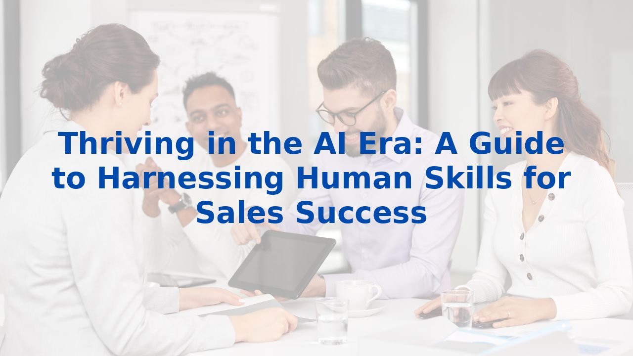 Thriving in the AI Era: A Guide to Harnessing Human Skills for Sales ...