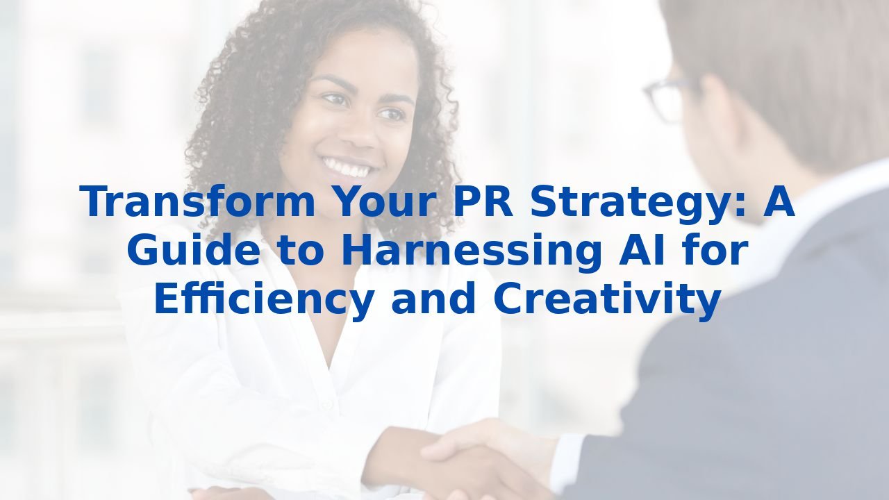 Transform Your PR Strategy: A Guide to Harnessing AI for Efficiency and ...