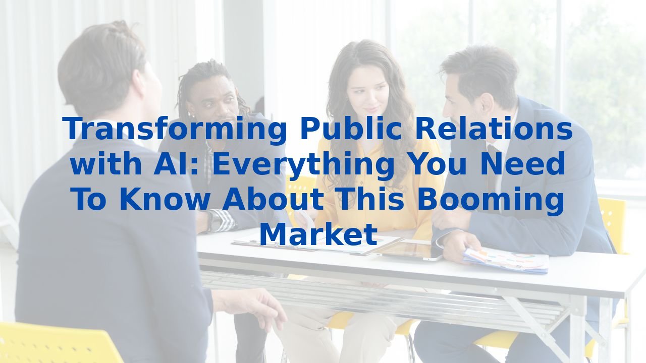 Transforming Public Relations with AI: Everything You Need To Know About This Booming Market