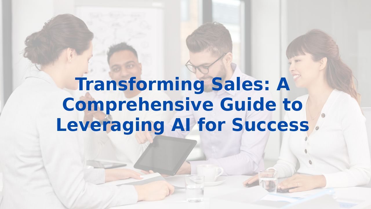 Transforming Sales: A Comprehensive Guide to Leveraging AI for Success