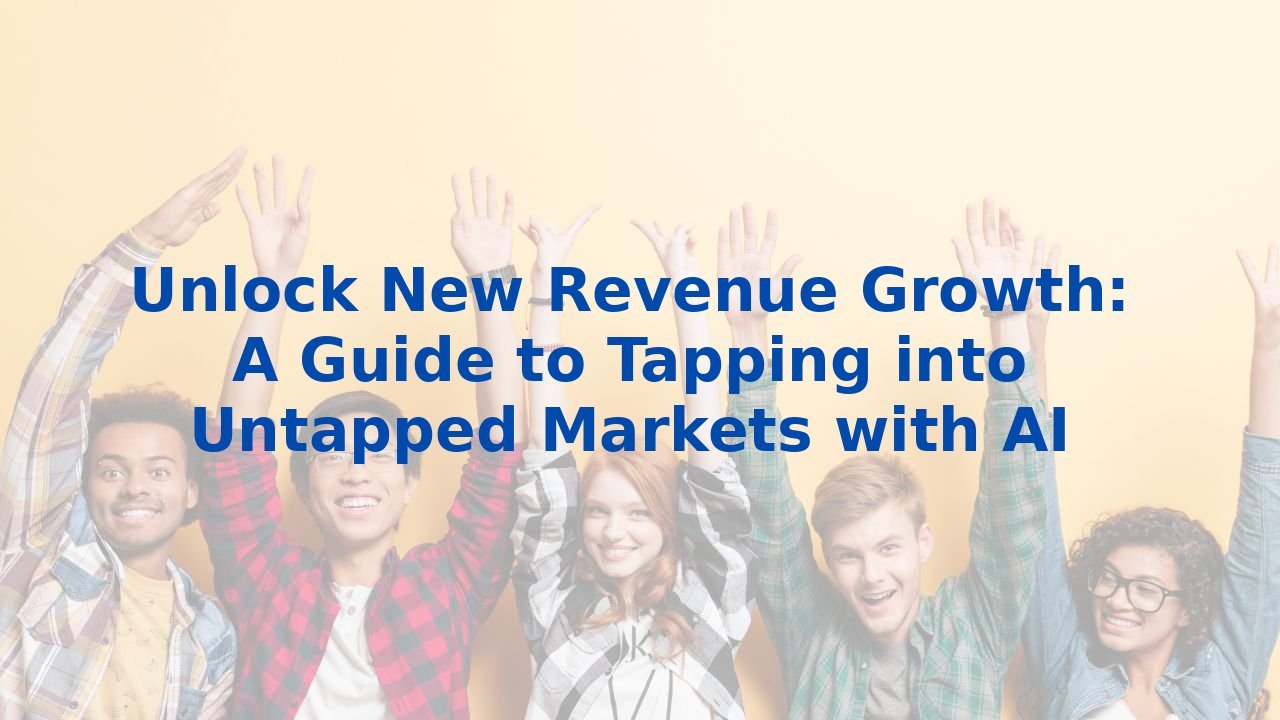 Unlock New Revenue Growth: A Guide to Tapping into Untapped Markets with AI