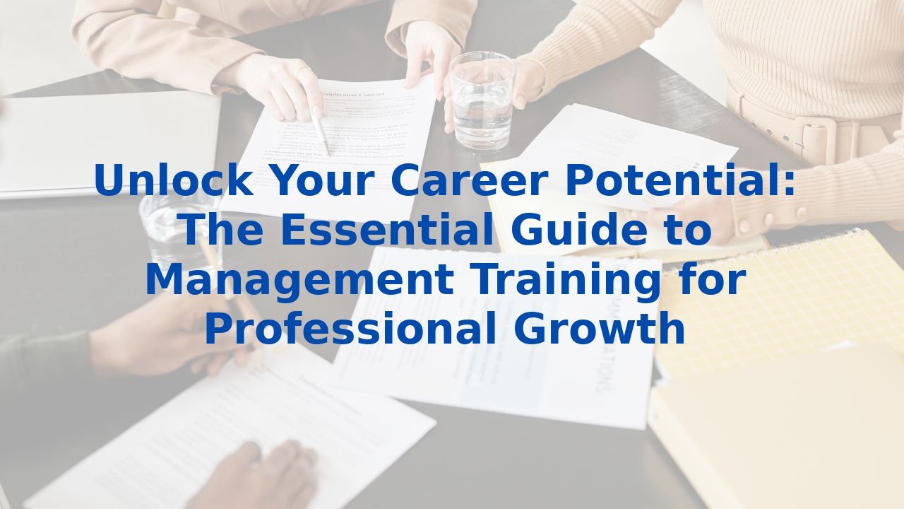 Unlock Your Career Potential: The Essential Guide to Management ...
