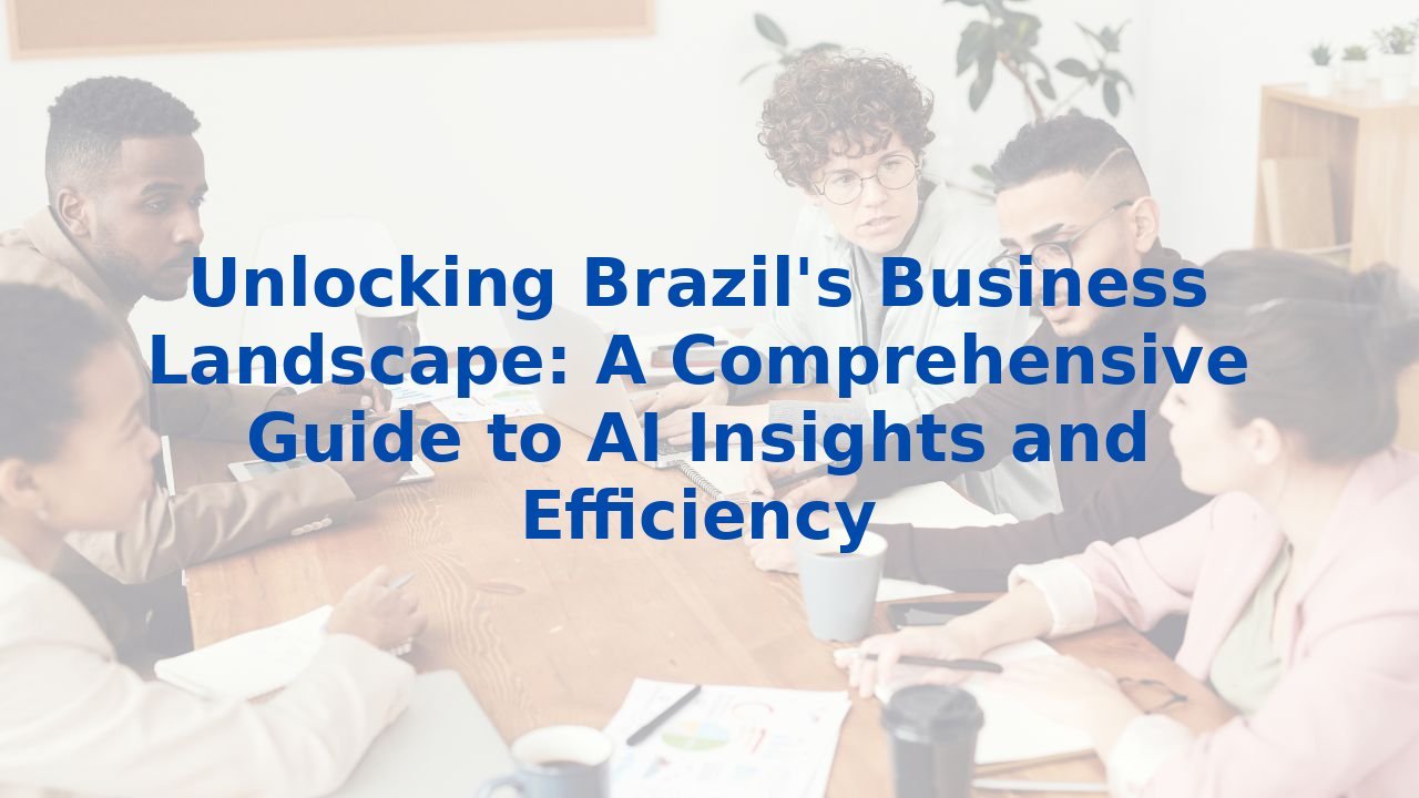 Unlocking Brazil's Business Landscape: A Comprehensive Guide to AI Insights and Efficiency