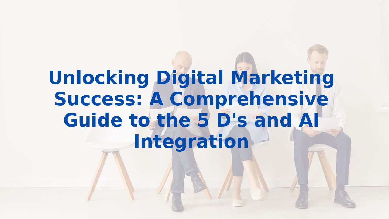 Unlocking Digital Marketing Success: A Comprehensive Guide to the 5 D's and AI Integration