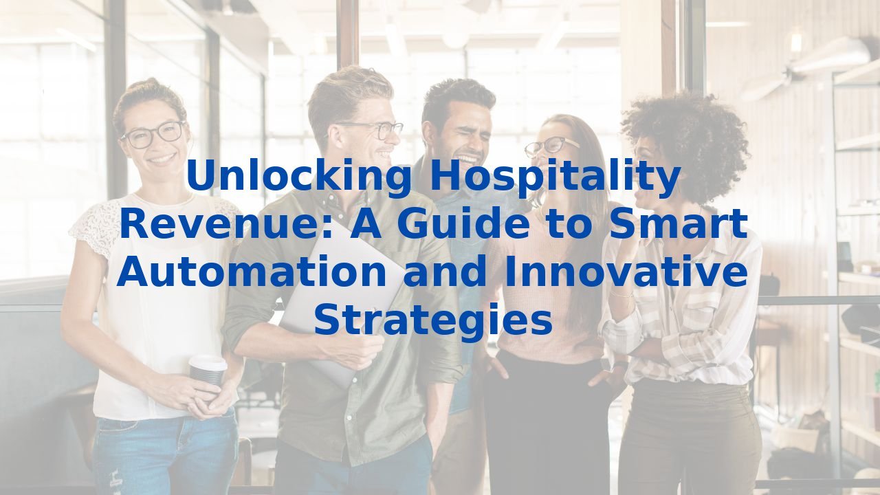 Unlocking Hospitality Revenue: A Guide to Smart Automation and Innovative Strategies