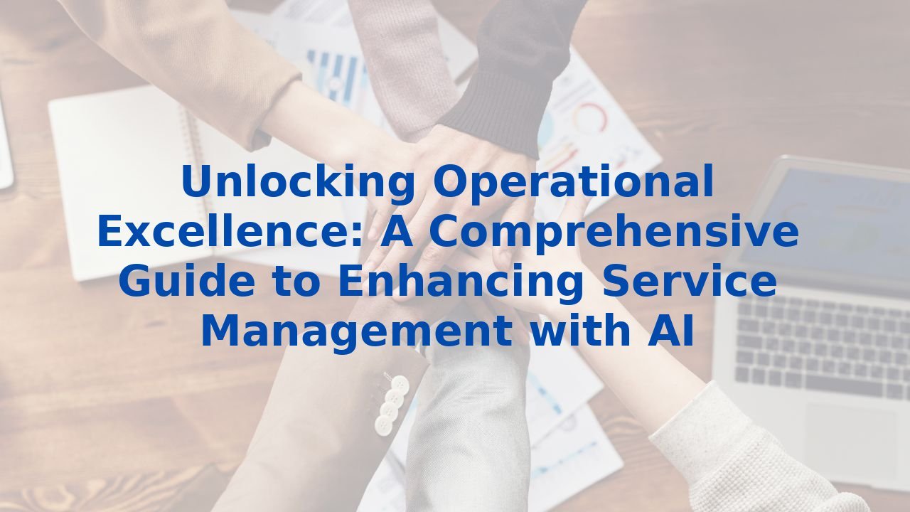 Unlocking Operational Excellence: A Comprehensive Guide to Enhancing Service Management with AI