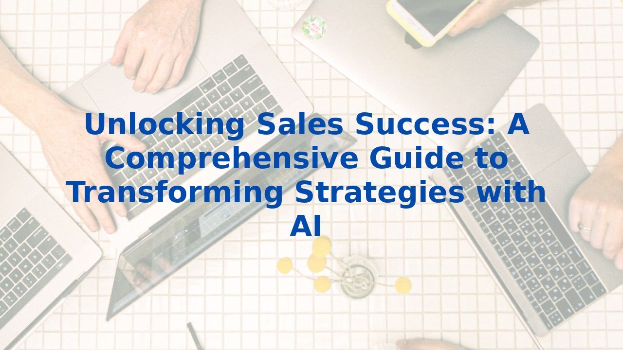 Unlocking Sales Success: A Comprehensive Guide to Transforming Strategies with AI