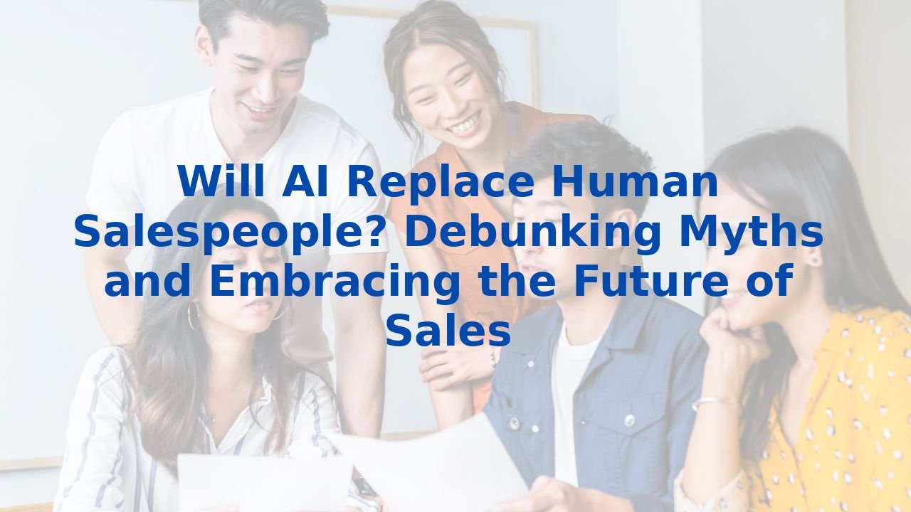 Will AI Replace Human Salespeople? Debunking Myths and Embracing the Future of Sales