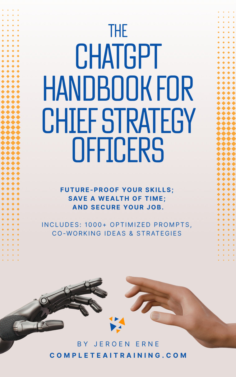 Cover of The ChatGPT Handbook for Chief Strategy Officers (CCOs)