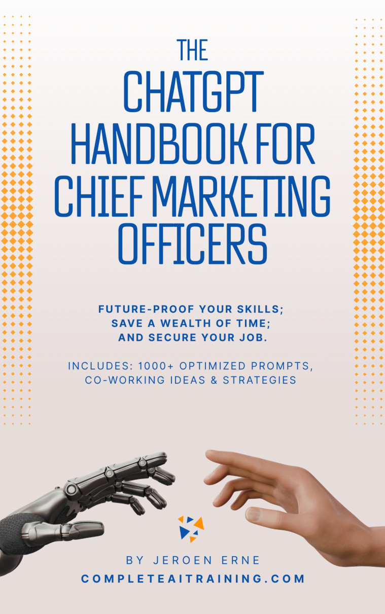 Cover of The ChatGPT Handbook for CMOs (Chief Marketing Officers)