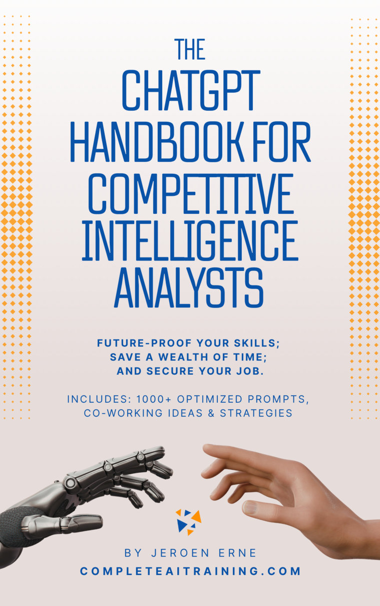 Cover of The ChatGPT Handbook for Competitive Intelligence Analysts