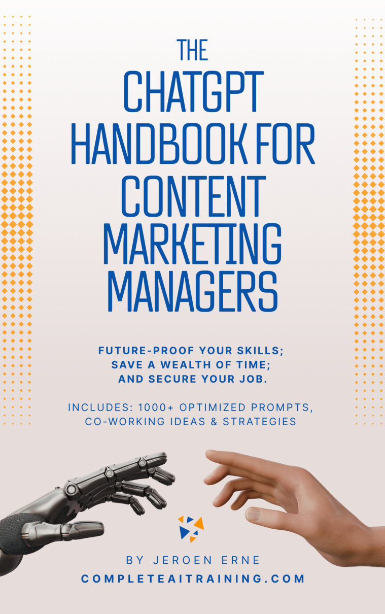 Cover of The ChatGPT Handbook for Content Marketing Managers