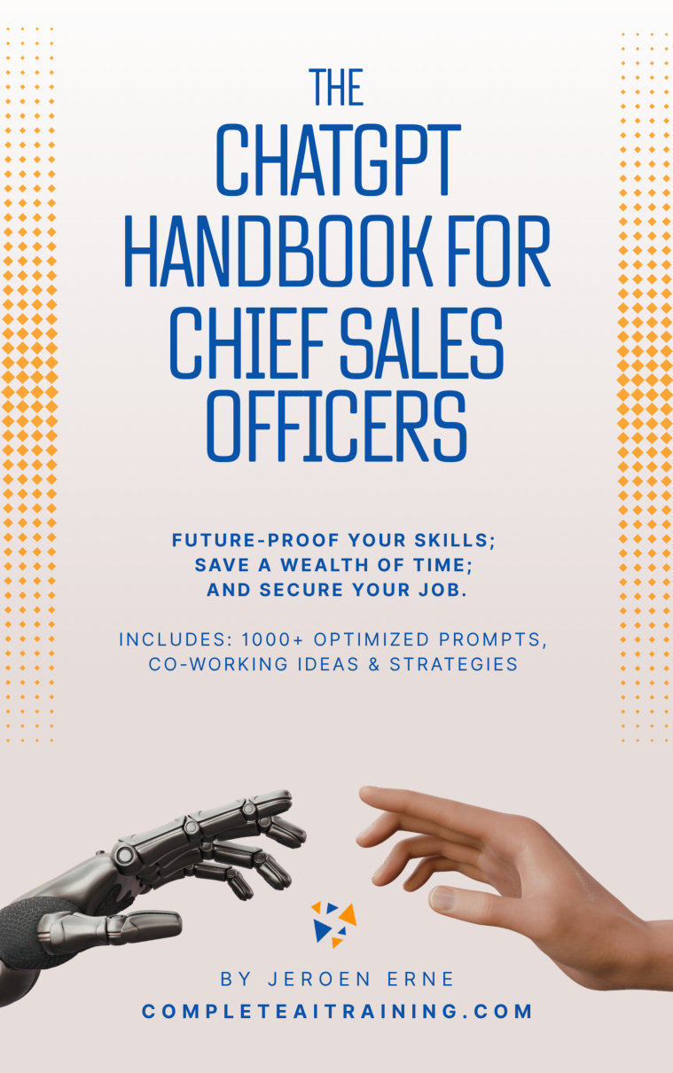 Cover of The ChatGPT Handbook for CSOs (Chief Sales Officers)