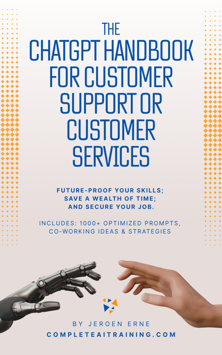 Cover of The ChatGPT Handbook for Customer Support or Customer Services
