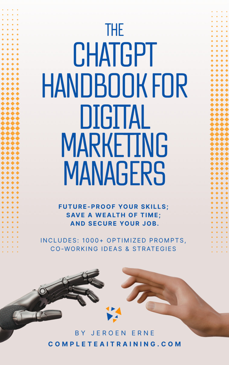 Cover of The ChatGPT Handbook for Digital Marketing Managers