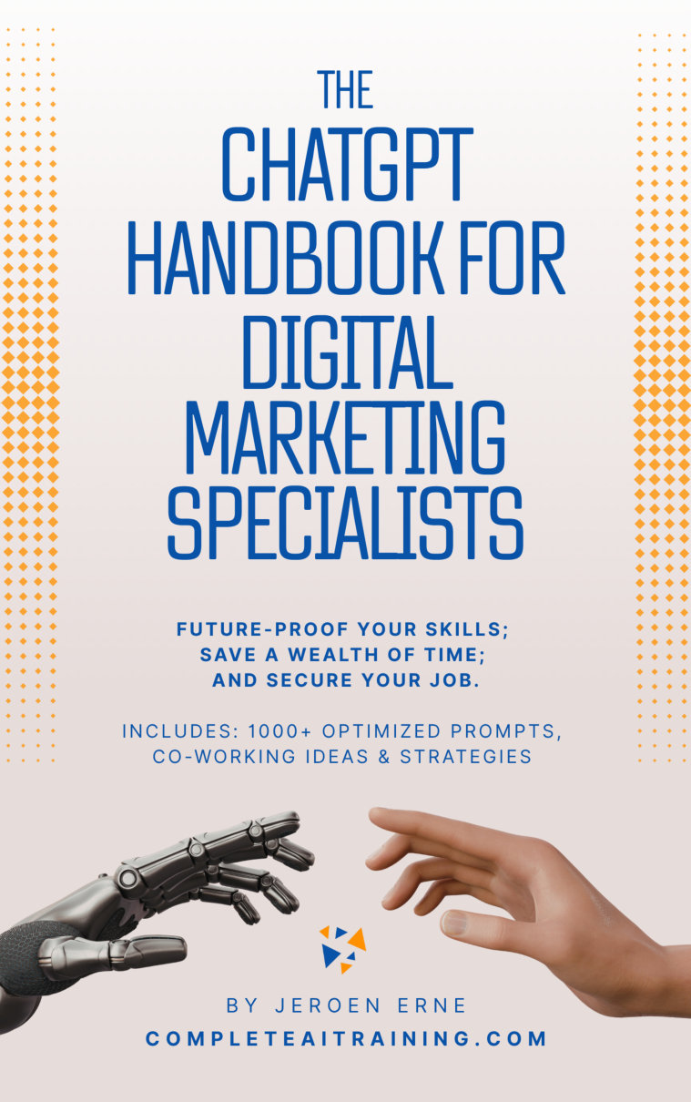 Cover of The ChatGPT Handbook for Digital Marketing Specialists