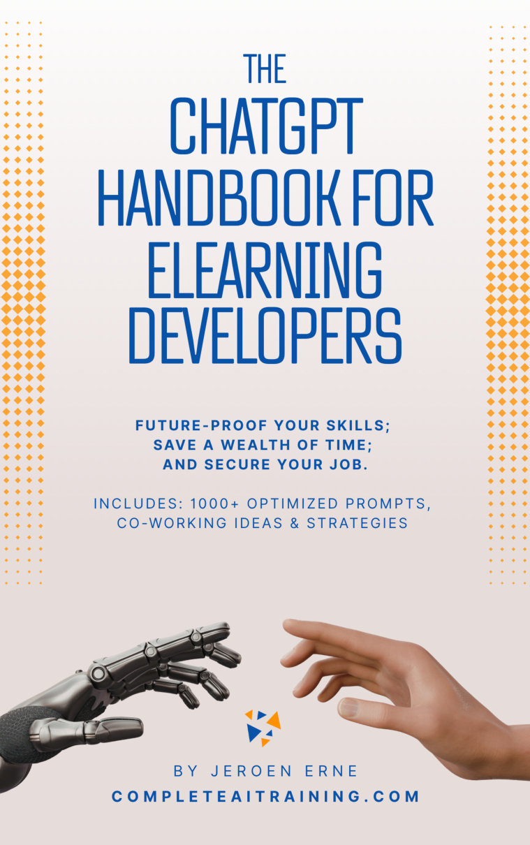 Cover of The ChatGPT Handbook for eLearning Developers