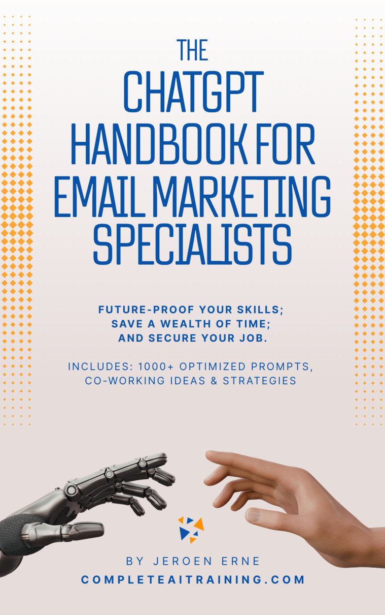 Cover of The ChatGPT Handbook for Email Marketing Specialists