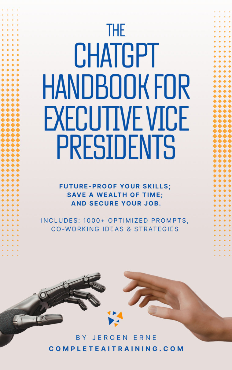 Cover of The ChatGPT Handbook for EVP (Executive Vice Presidents)