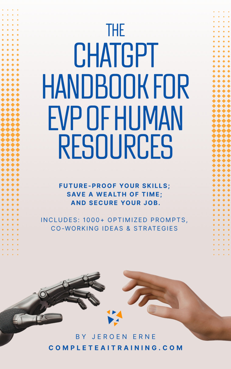Cover of The ChatGPT Handbook for EVP of Human Resources