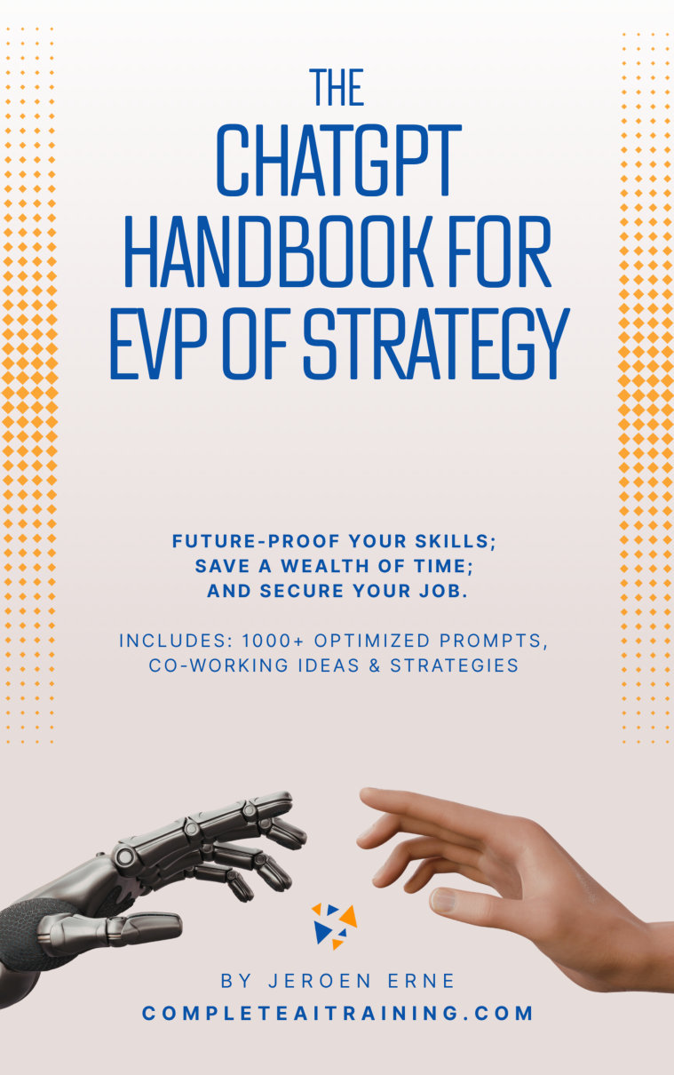 Cover of The ChatGPT Handbook for EVP of Strategy