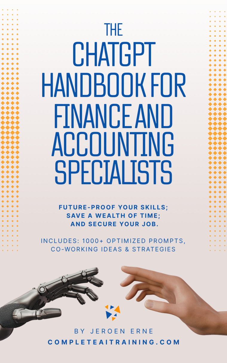 Cover of The ChatGPT Handbook for Finance and Accounting specialists
