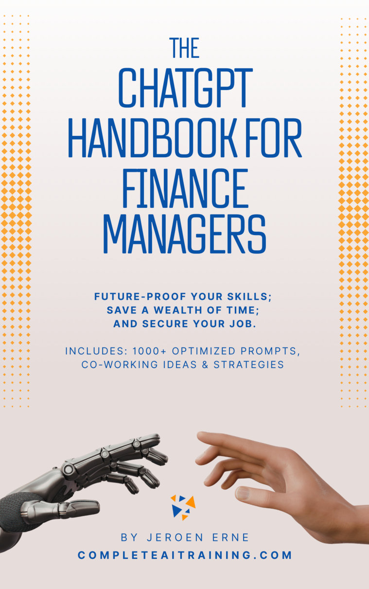 Cover of The ChatGPT Handbook for Finance Managers