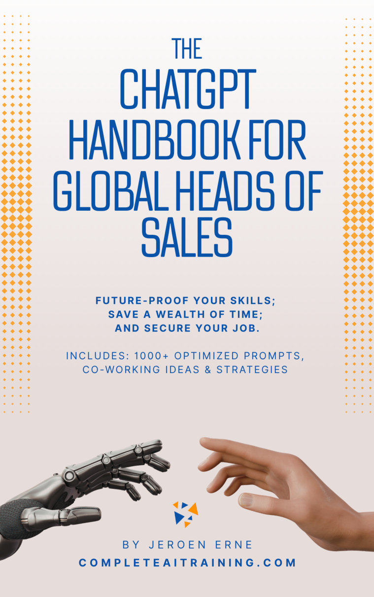 Cover of The ChatGPT Handbook for Global Heads of Sales