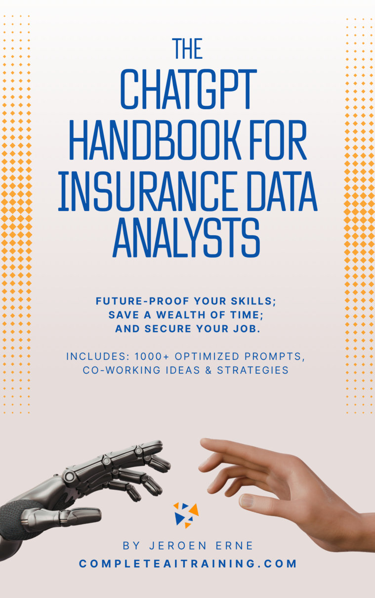 Cover of The ChatGPT Handbook for Insurance Data Analysts
