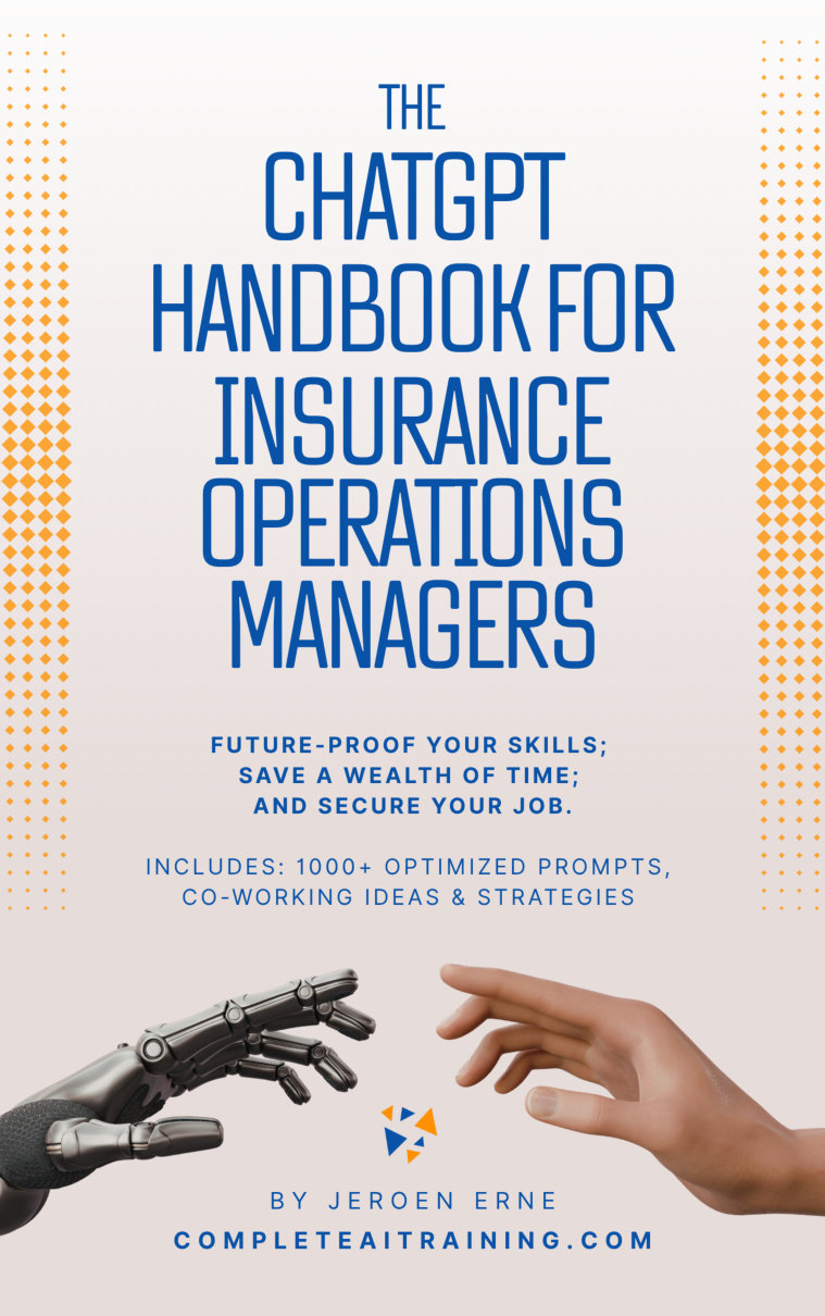 Cover of The ChatGPT Handbook for Insurance Operations Managers