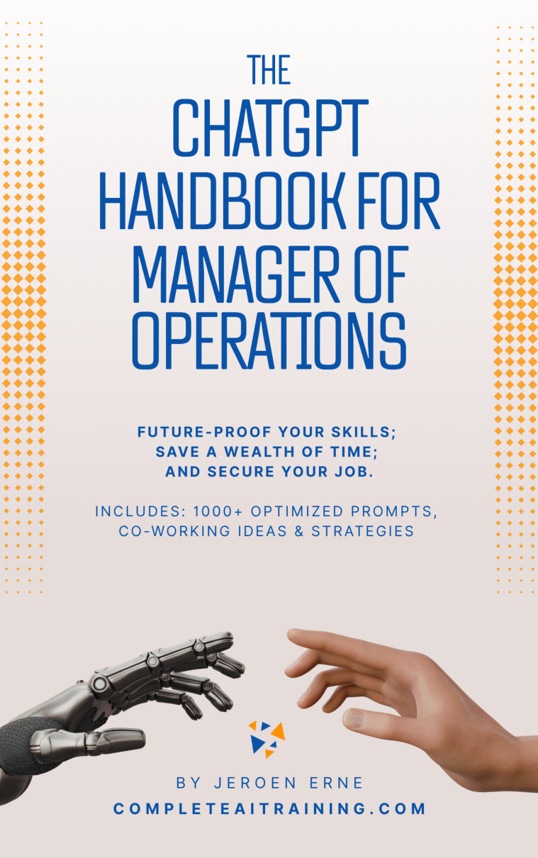Cover of The ChatGPT Handbook for Manager of Operations