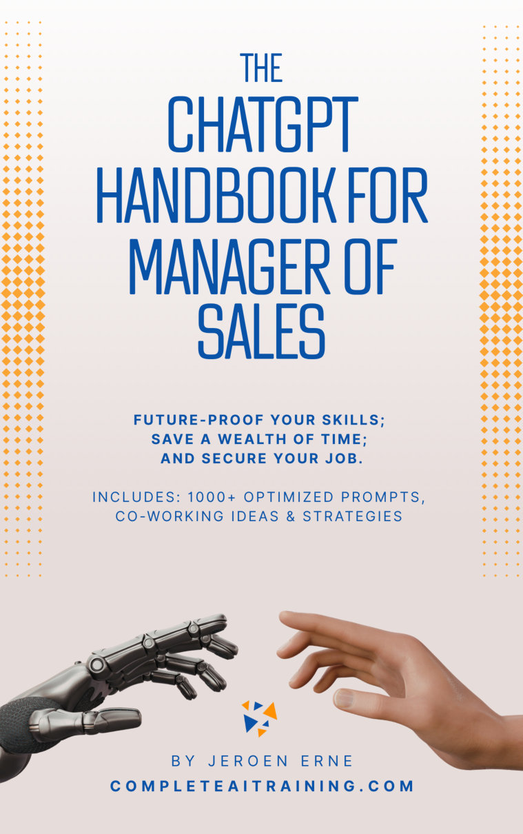 Cover of The ChatGPT Handbook for Manager of Sales
