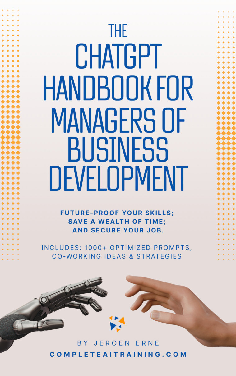 Cover of The ChatGPT Handbook for Managers of Business Development