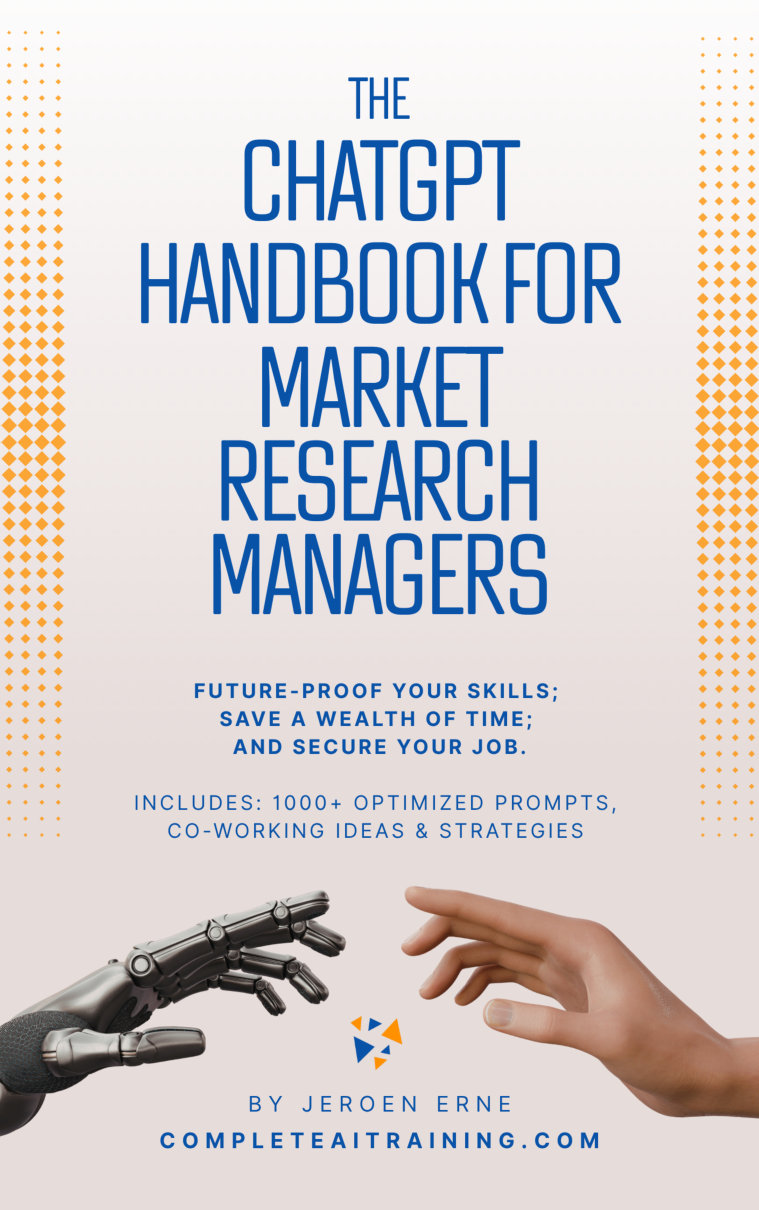 Cover of The ChatGPT Handbook for Market Research Managers