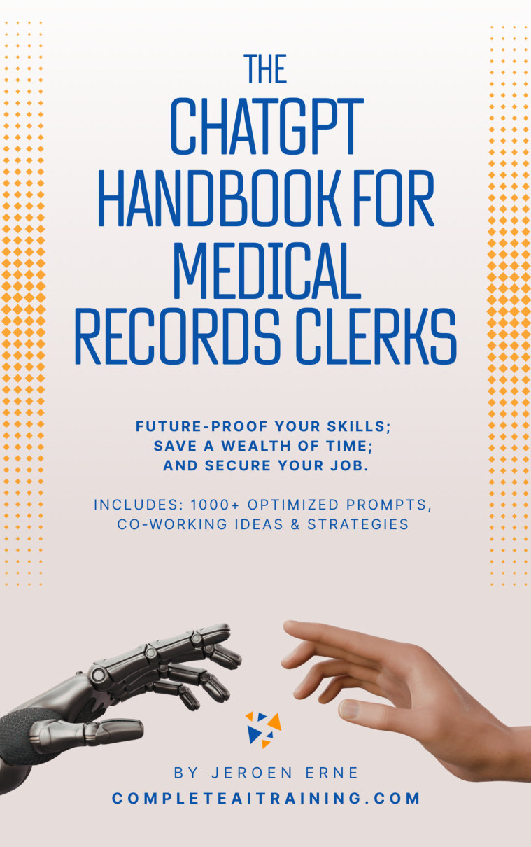 Cover of The ChatGPT Handbook for Medical Records Clerks