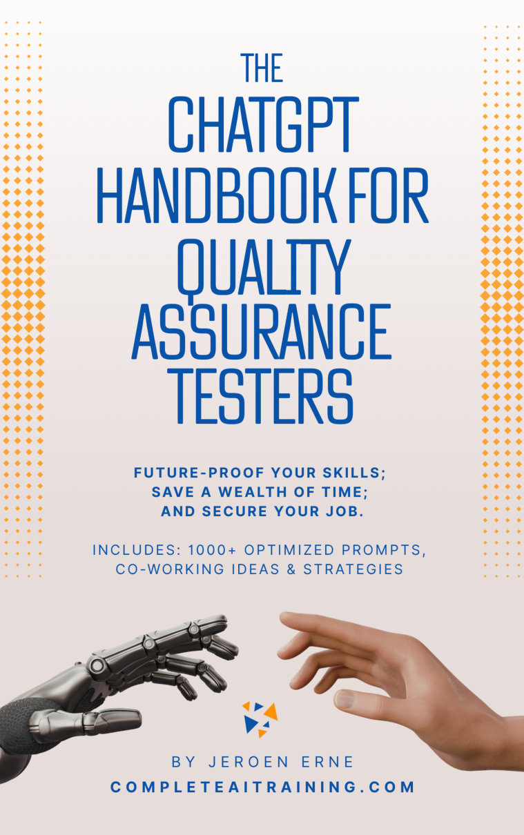 Cover of The ChatGPT Handbook for Quality Assurance Testers