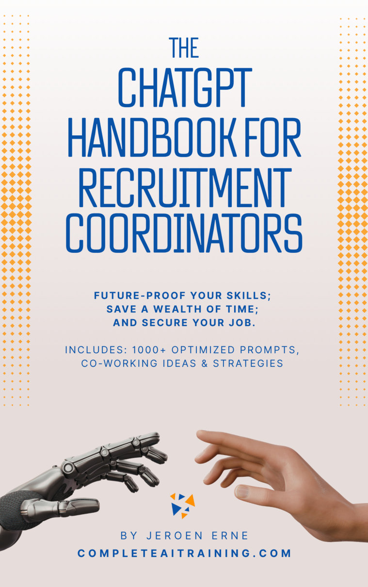 Cover of The ChatGPT Handbook for Recruitment Coordinators
