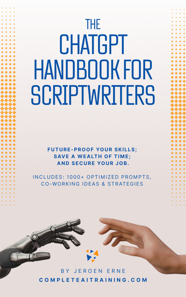 Cover of The ChatGPT Handbook for Scriptwriters