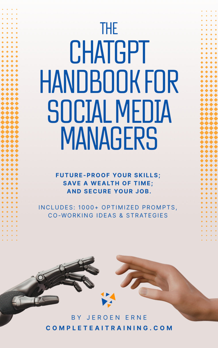 Cover of The ChatGPT Handbook for Social Media Managers