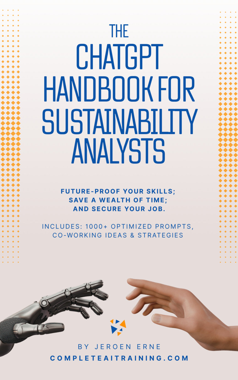 Cover of The ChatGPT Handbook for Sustainability Analysts