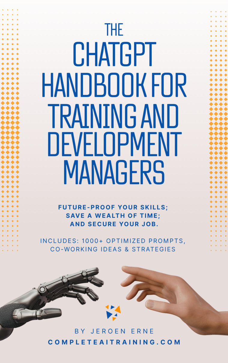 Cover of The ChatGPT Handbook for Training and Development Managers