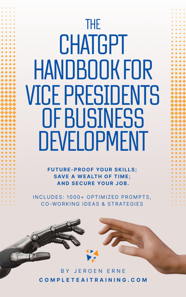 Cover of The ChatGPT Handbook for Vice Presidents of Business Development