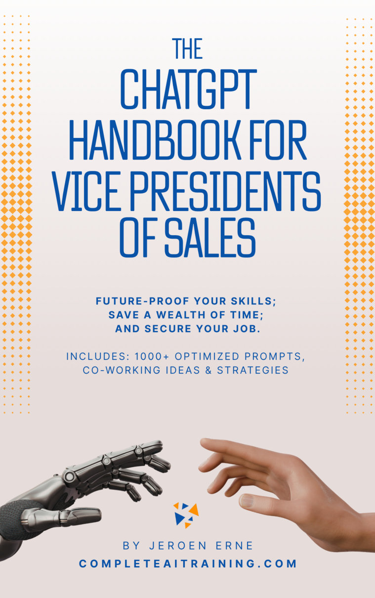 Cover of The ChatGPT Handbook for Vice Presidents of Sales