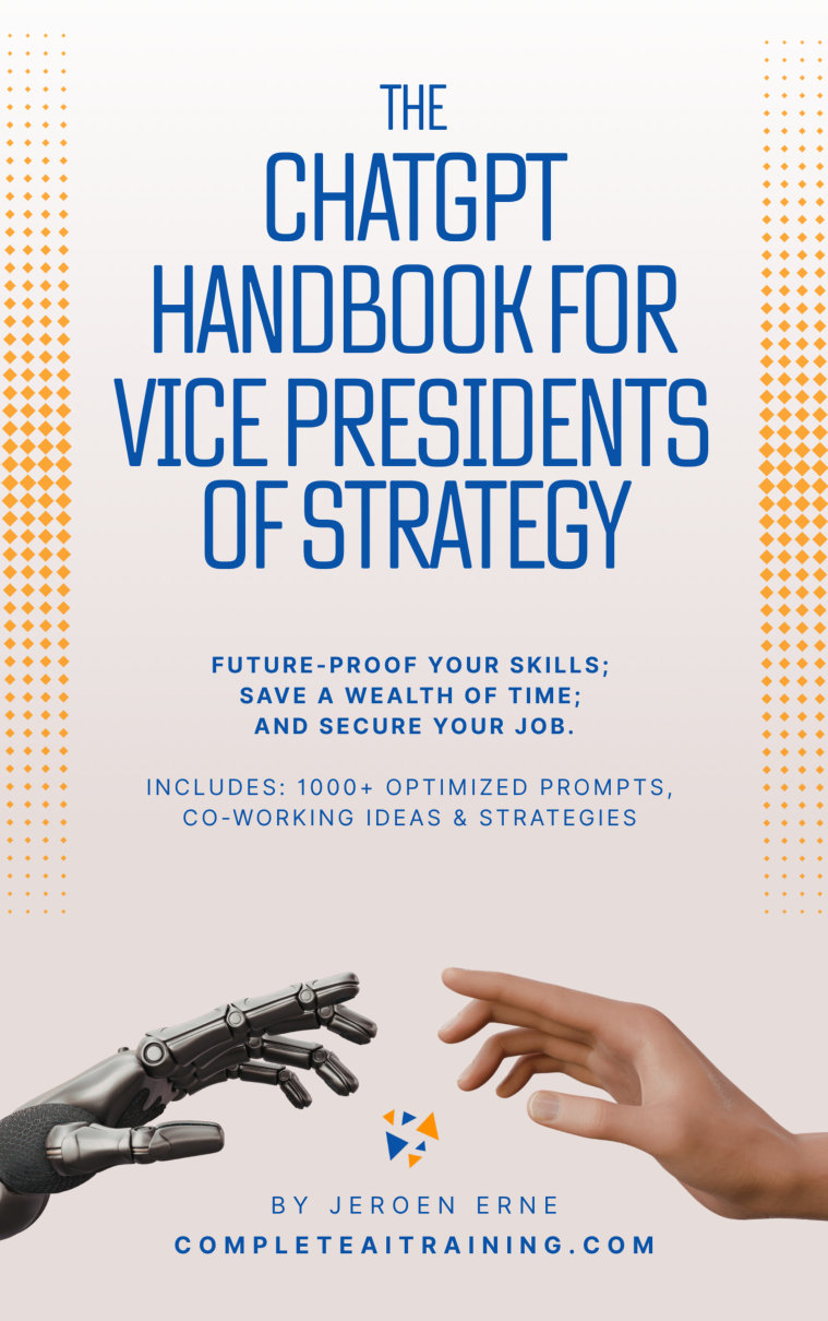 Cover of The ChatGPT Handbook for Vice Presidents of Strategy