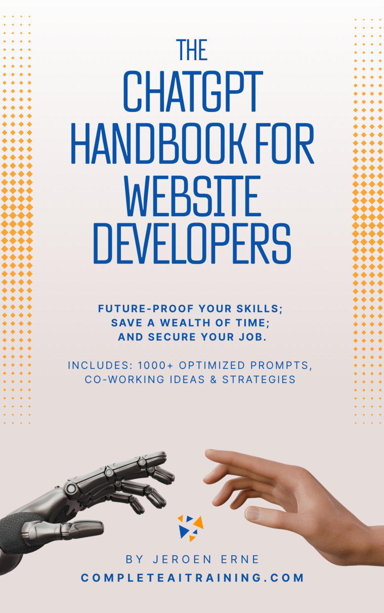 Cover of The ChatGPT Handbook for Website Developers